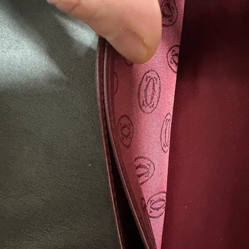 [BUNJANG] Cartier Must 2C Bi-Fold Wallet Burgundy / 빈티지) 까르띠에 머스트 2c 장지갑 버건디