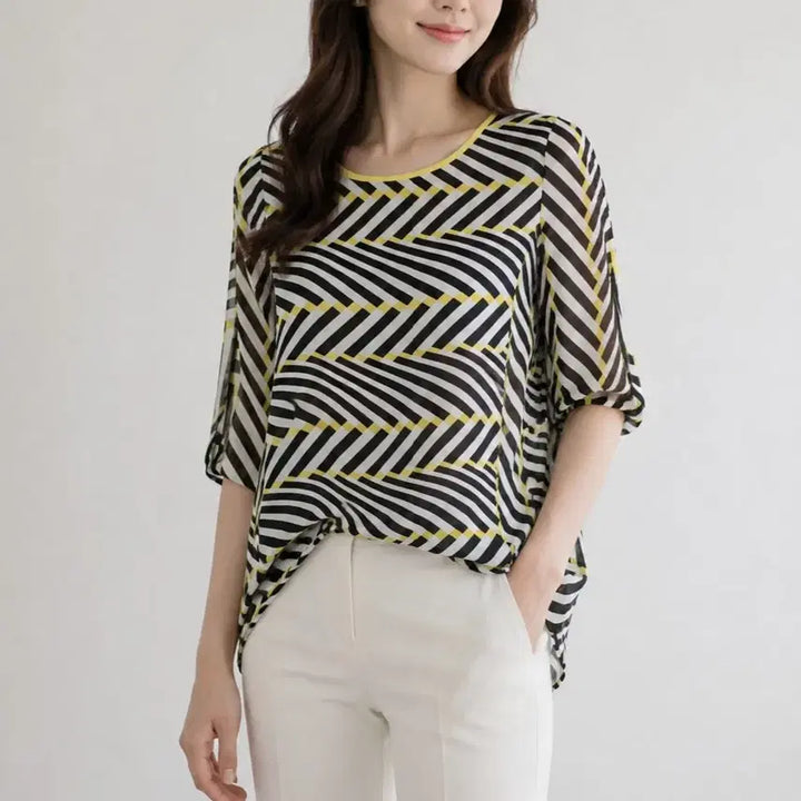 [BUNJANG] PROGRAM Loose Fit Chiffon Blouse / [66]프로그램 루즈핏 쉬폰 블라우스