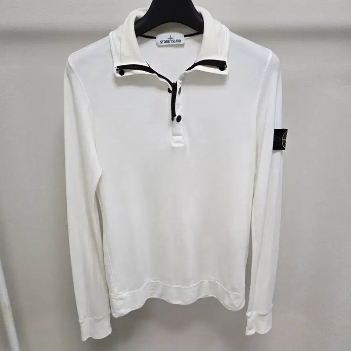 [BUNJANG] Stone Island Half-Zip Polo T-Shirt Size S (Recommended 90-95) / 스톤아일랜드 하프집업 카라 티셔츠 s사이즈 90 95 판매