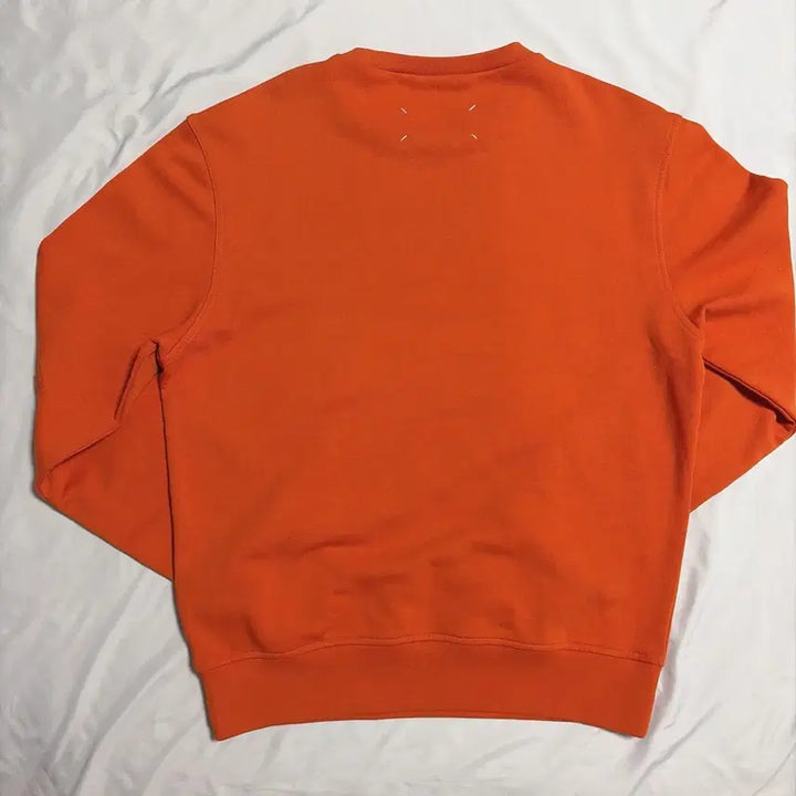 [BUNJANG] Maison Margiela Orange Elbow Patch Sweatshirt Size 48 / 메종마르지엘라 오렌지 엘보우패치 스웨트셔츠 48