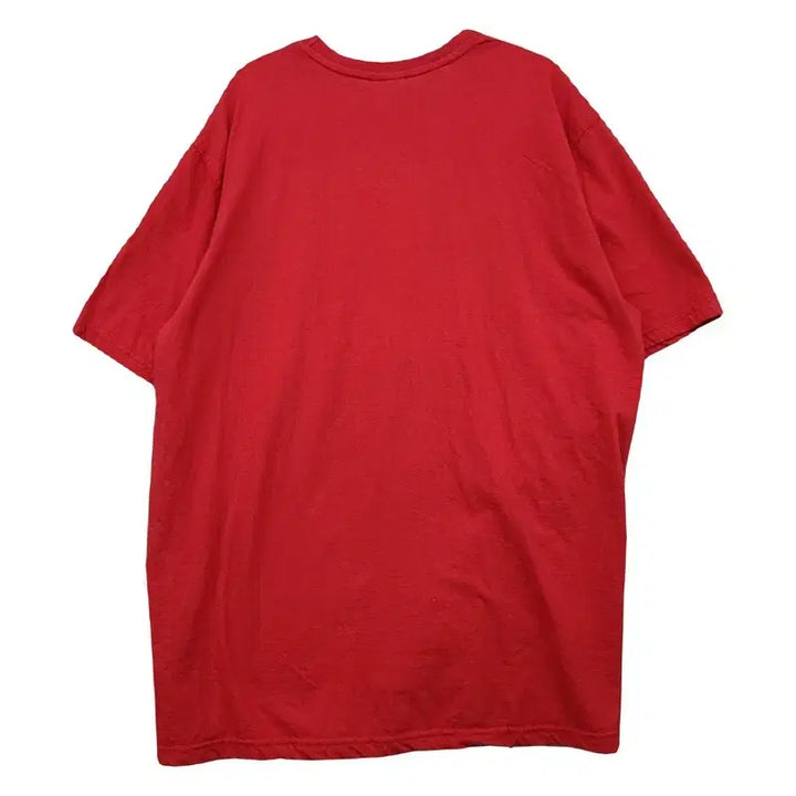[BUNJANG] MMLG Logo Red Short Sleeve T-Shirt Large / MMLG 로고 레드 반팔티 LARGE
