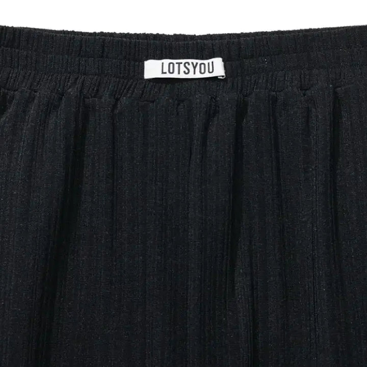 [BUNJANG] LotsU Flare Cool Pants Black Free Size / (새상품) 라츠유 플레어 쿨 팬츠 블랙 프리사이즈