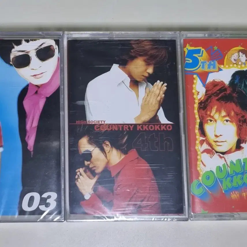 [BUNJANG] Country Kkoko 3rd-5th Album Unsealed Cassette Tape Bundle / 컨츄리 꼬꼬 3-5집 / 3장 (미개봉 카세트테이프)