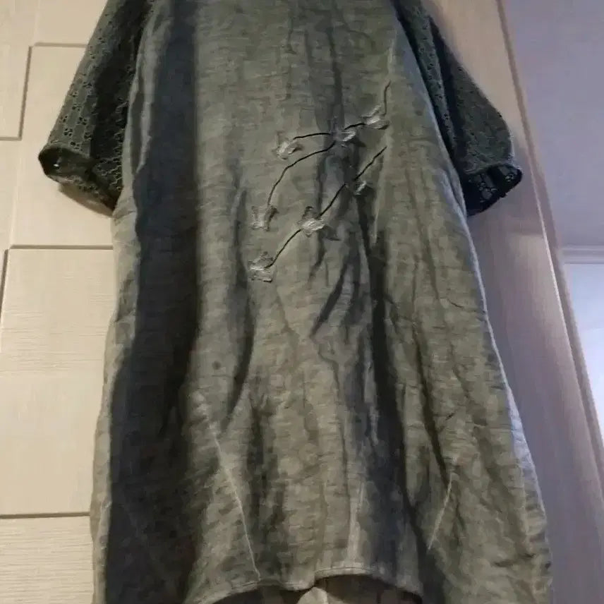 [BUNJANG] Natural Dyeing Linen Long Dress / 천연염색 마 롱원피스
