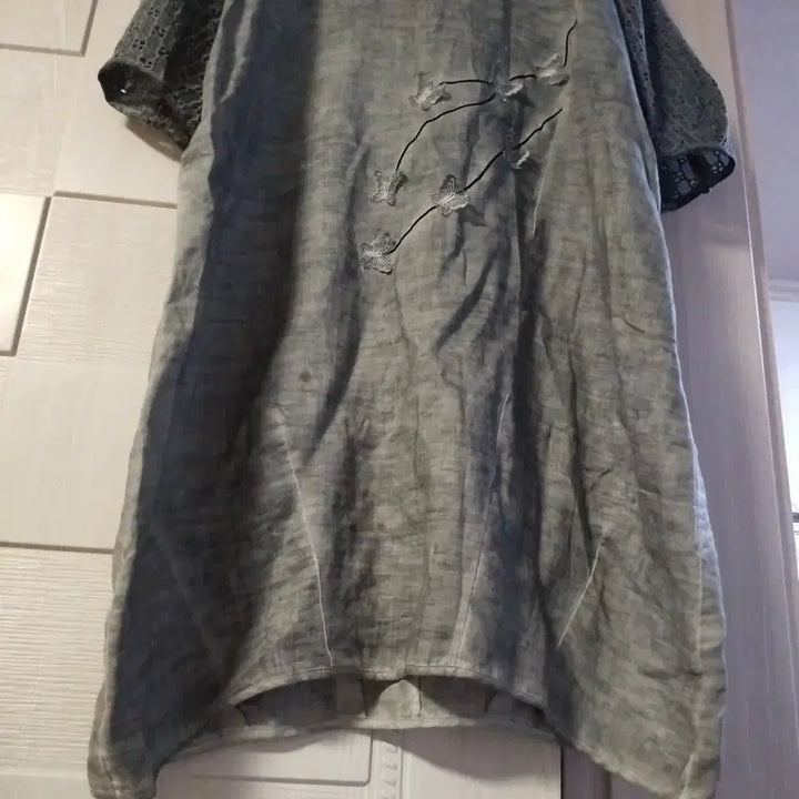 [BUNJANG] Natural Dyeing Linen Long Dress / 천연염색 마 롱원피스