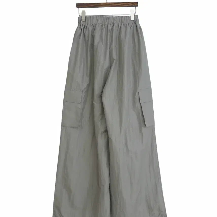 [BUNJANG] Washed Two-Way Wide-Leg Pants / 교신안함)카키그레이 와샤 투웨이 팬츠