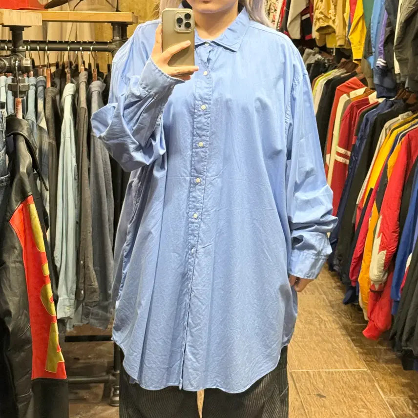 [BUNJANG] Polo Ralph Lauren Long Sleeve Shirt Sky Blue / [HI] 폴로 랄프로렌 긴팔셔츠 스카이블루
