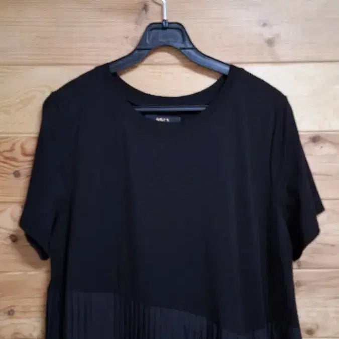 [BUNJANG] GGPX Pleated Color-Block Long Dress / GGPX 플리츠 배색 롱원피스