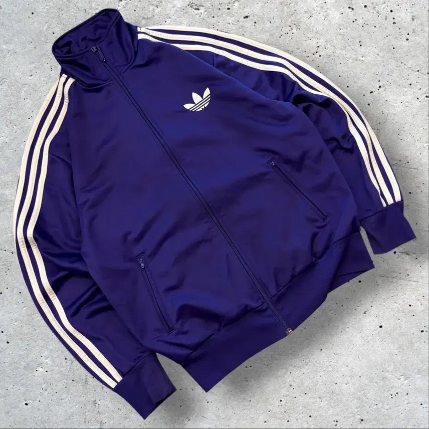 [BUNJANG] Adidas Firebird Track Top Jersey Zip-up Jacket Purple / [100] 13s 아디다스 파이어버드 트랙탑 져지 집업 자켓 퍼플