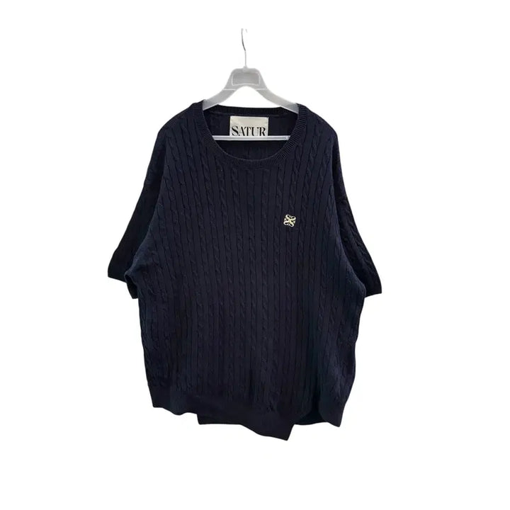 [BUNJANG] Setter Cable Short Sleeve Knit / 세터 케이블 반팔 니트