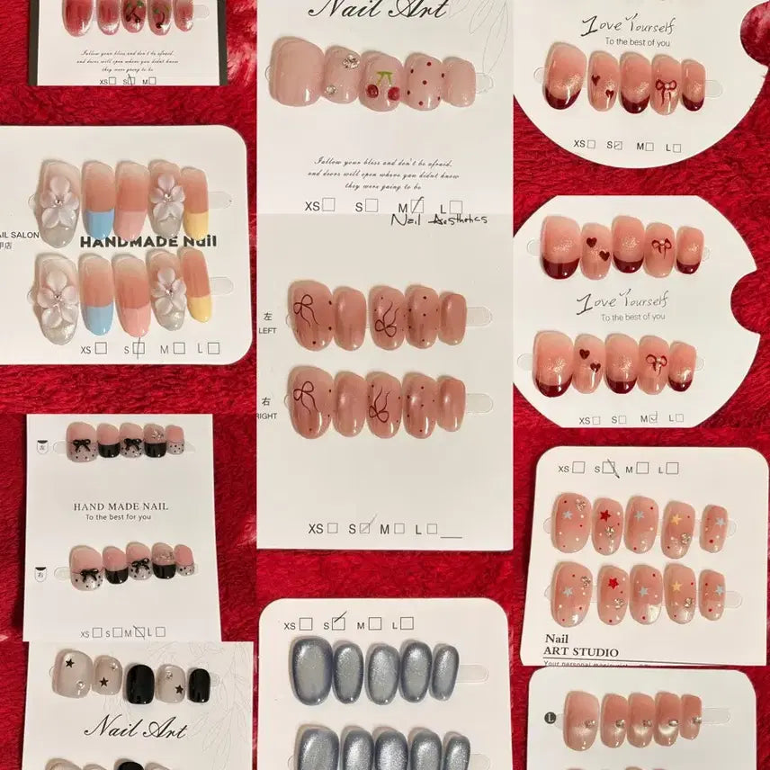 [BUNJANG] Handmade Nail Tips Bundle Set / 수제네일팁 일괄