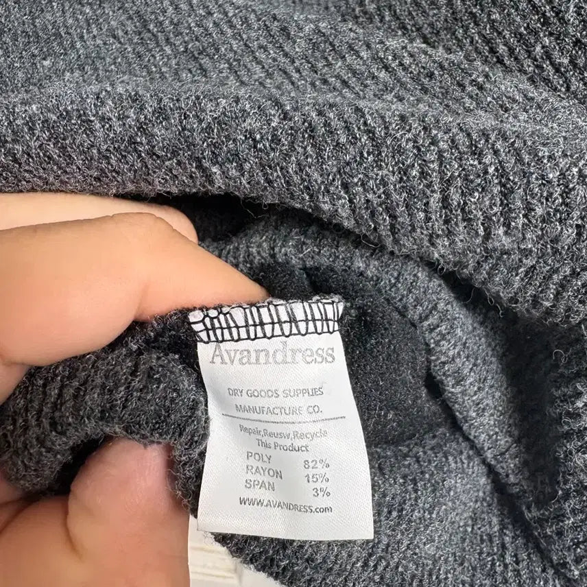 [BUNJANG] Gray Knit Sweater / 니트 스웨터 그레이