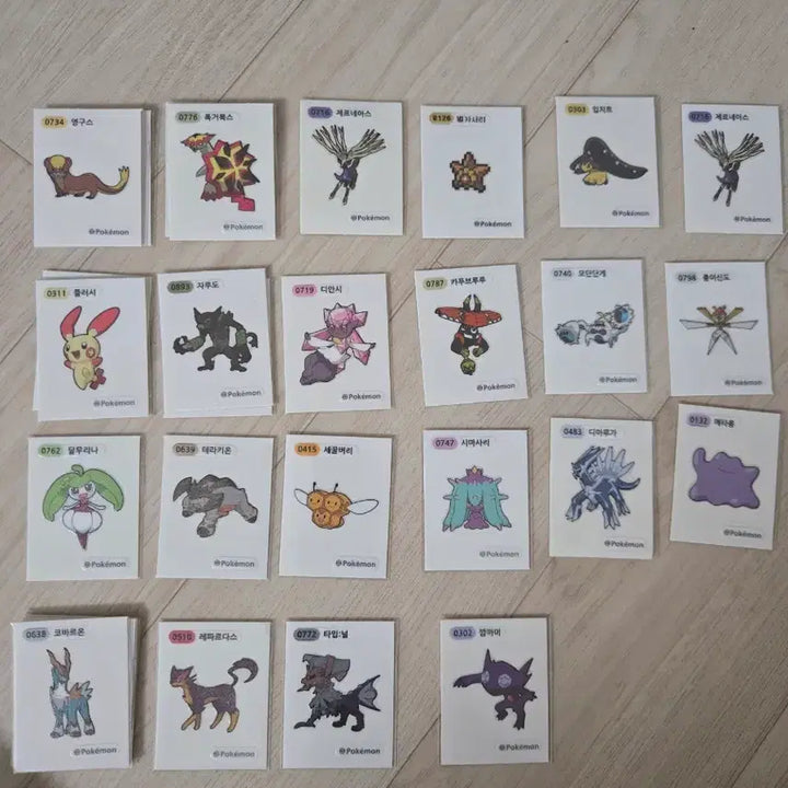 [BUNJANG] Pokemon Stickers / 포켓몬 띠부씰 판매