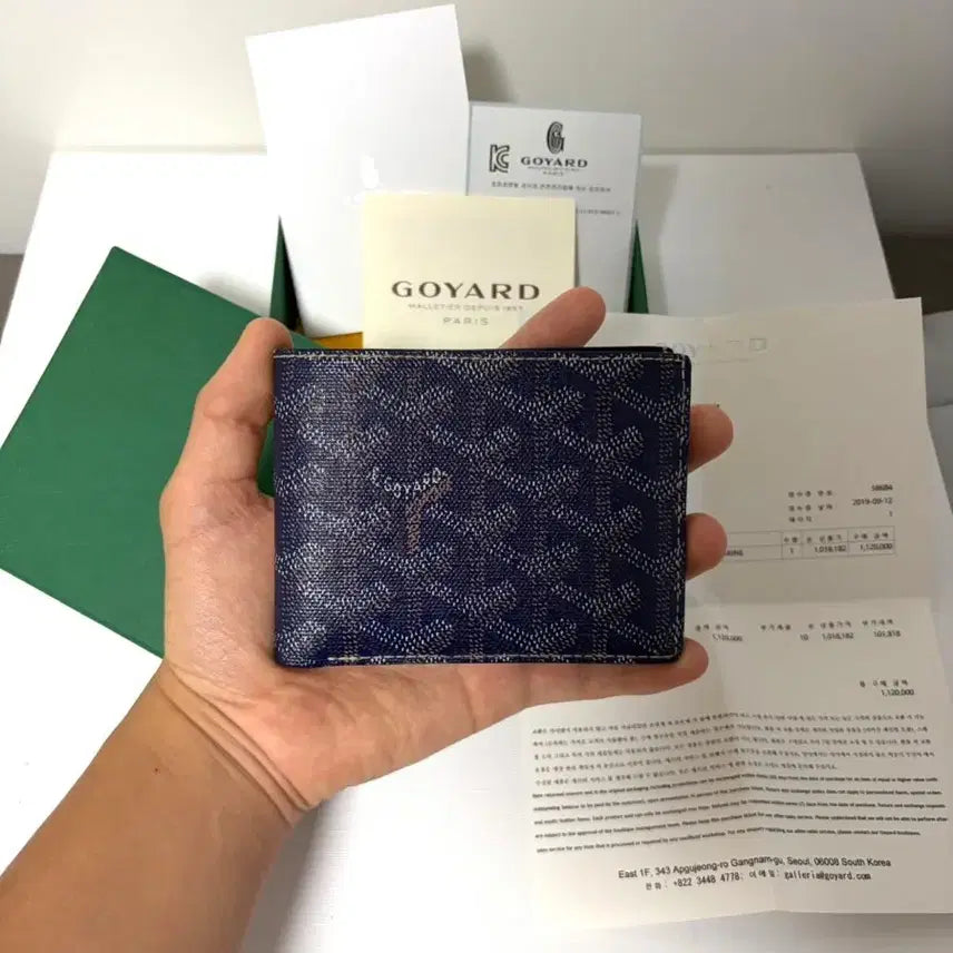 [BUNJANG] Goyard Victorie Wallet Navy / 고야드빅투아르 반지갑 네이비(풀구성)