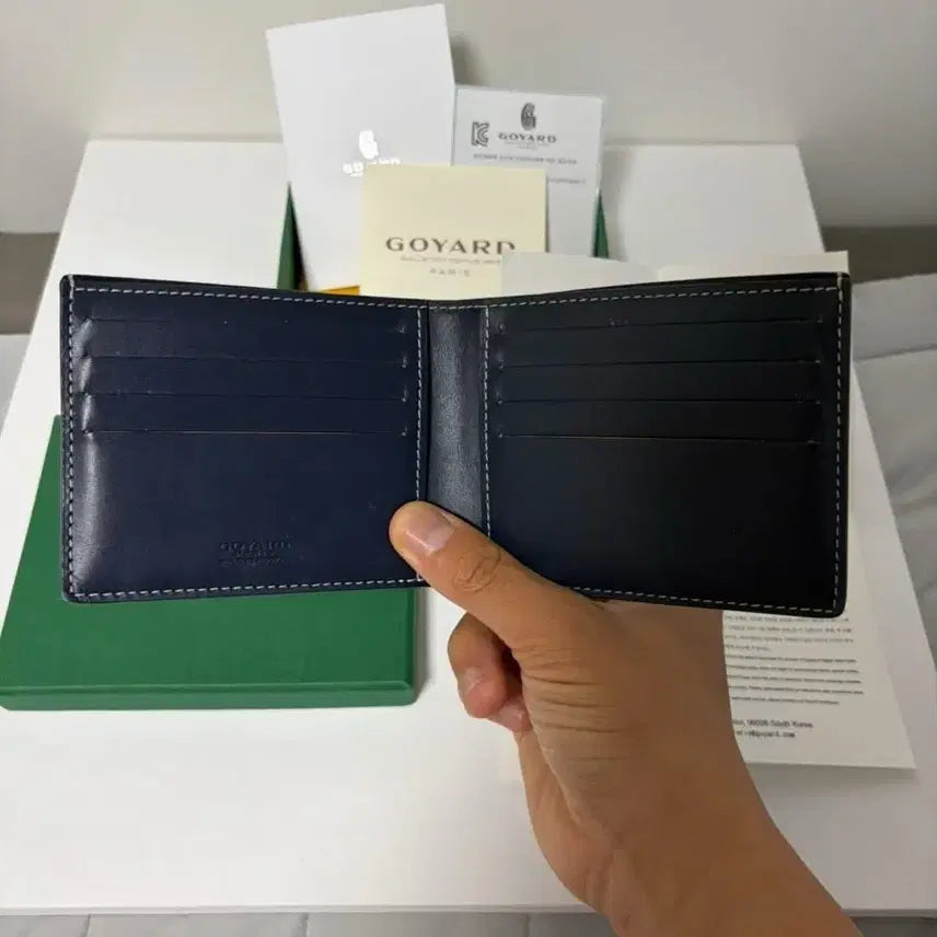 [BUNJANG] Goyard Victorie Wallet Navy / 고야드빅투아르 반지갑 네이비(풀구성)