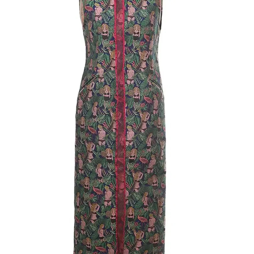 [BUNJANG] Siholin Tropical Flamingo Print One-Piece Dress / 씨호린 원피스