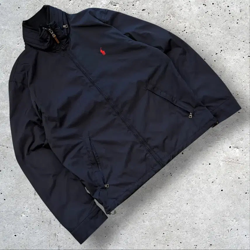 [BUNJANG] Polo Ralph Lauren Red Pony Windbreaker Jacket Navy / [S] 폴로 랄프로렌 레드 포니 바람막이 자켓 네이비
