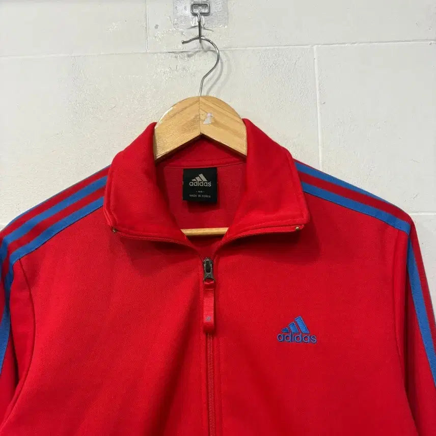 [BUNJANG] Adidas Track Top Jersey Red Blue / 아디다스 트랙탑 져지 레드 블루