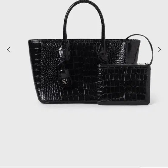 [BUNJANG] Sie Helena Mini Tote Bag - Croc Black / sie 시에 헬레나 미니 토트백 - 크록 블랙