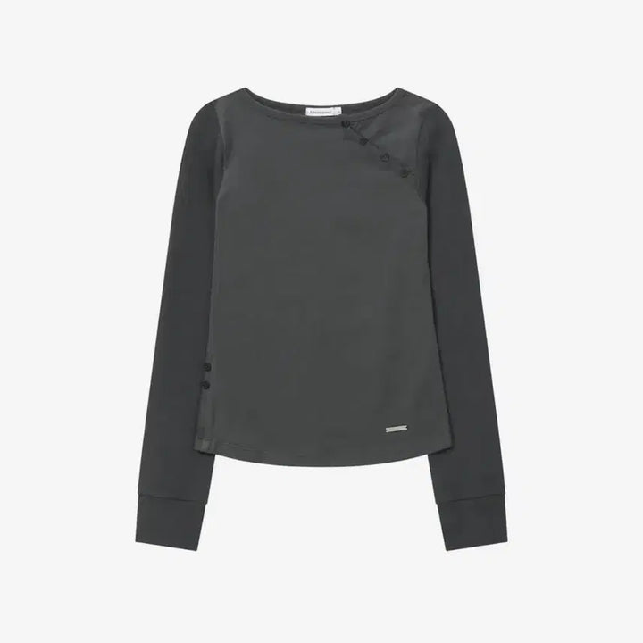 [BUNJANG] Miseki Seoul Slash Button Long Sleeves Charcoal / 미세키서울 Slash button long sleeves CHARCOAL