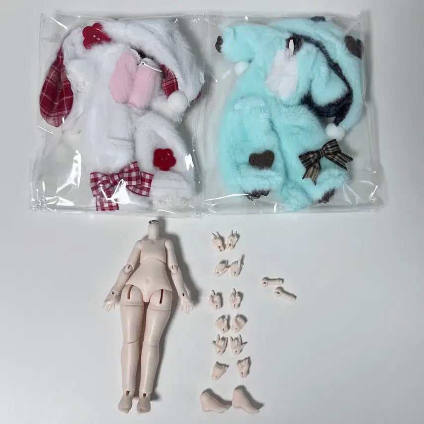 [BUNJANG] BJD Doll Clothes 1/12 Scale / 구체관절인형 BJD 1/12 의상+바디 세트
