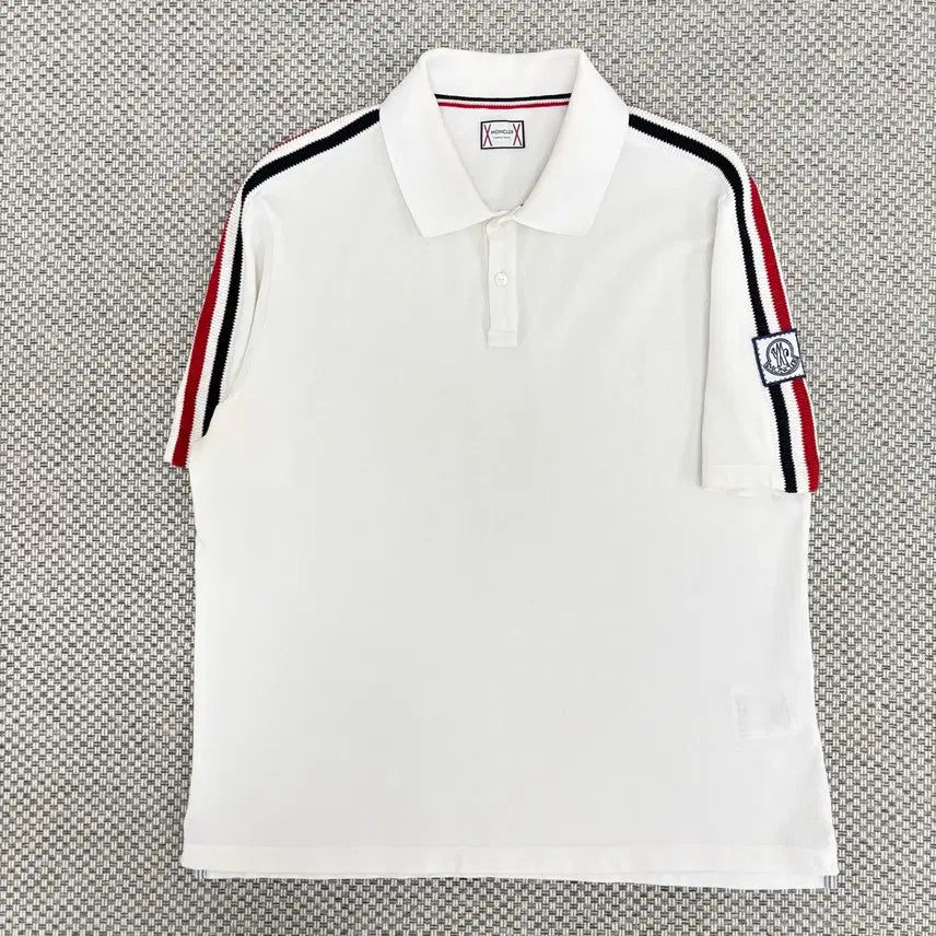 [BUNJANG] Moncler Gamme Bleu Polo Shirt White XL / [XL]몽클레어 감마블루 pk 카라티