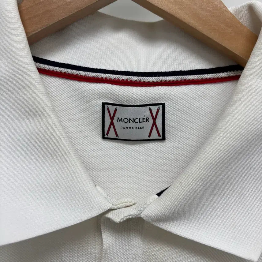 [BUNJANG] Moncler Gamme Bleu Polo Shirt White XL / [XL]몽클레어 감마블루 pk 카라티