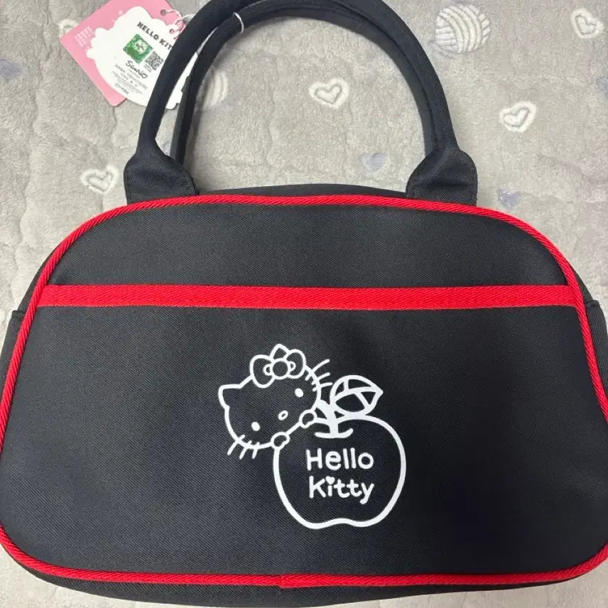 [BUNJANG] Hello Kitty Mini Tote Bag / 헬로키티 미니 토트백 블랙 레드