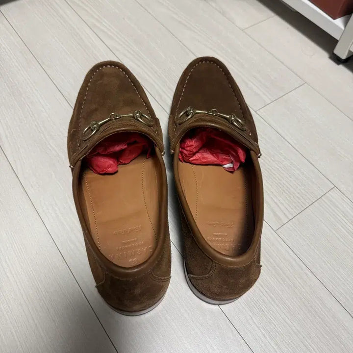 [BUNJANG] Carmina 80746 Suede Snuff Loafers / 까르미나 80746 스웨이드 스너프 / 8