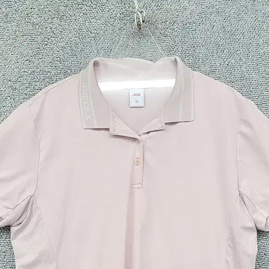 [BUNJANG] JDX Light Pink Golf Short Sleeve Polo Shirt (Size 100) / JDX 라이트 핑크 골프 반팔 카라티 100