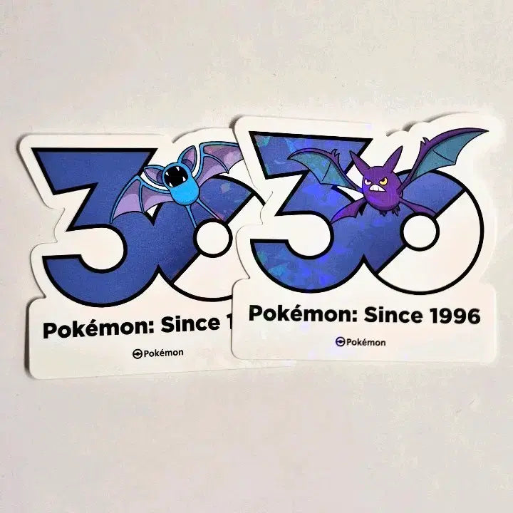 [BUNJANG] Pokemon 30th Anniversary Logo Sticker Jubat Crobat / [판매/교환] 포켓몬 30주년 로고 스티커 주뱃 크로뱃