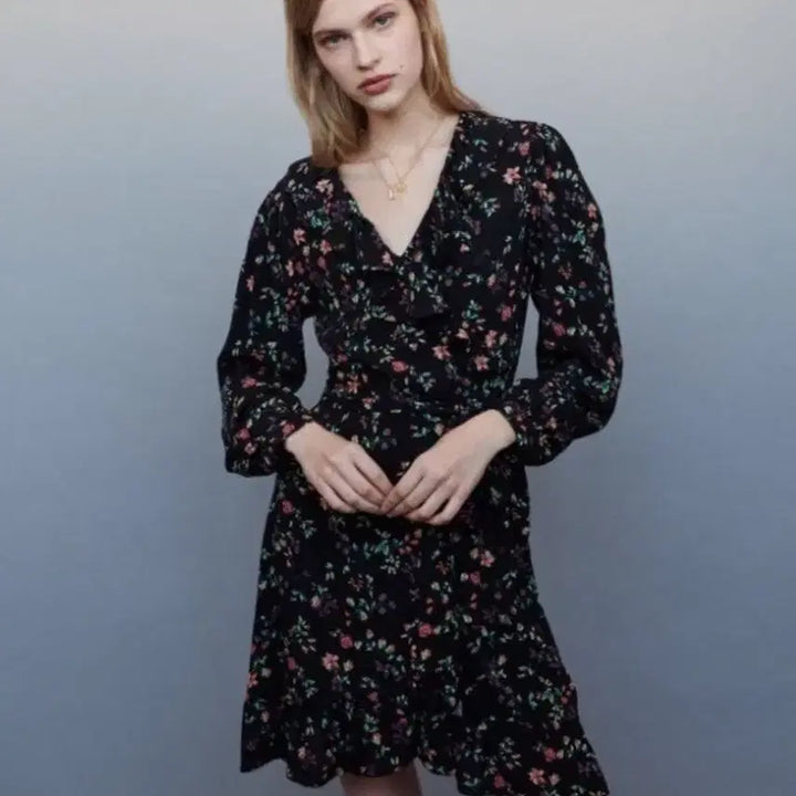 [BUNJANG] Maje Floral Wrap Dress / 마쥬  MAJE  플로랄 랩원피스