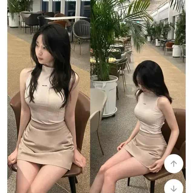 [SOLD OUT] 순느 반넥 홀터 나시