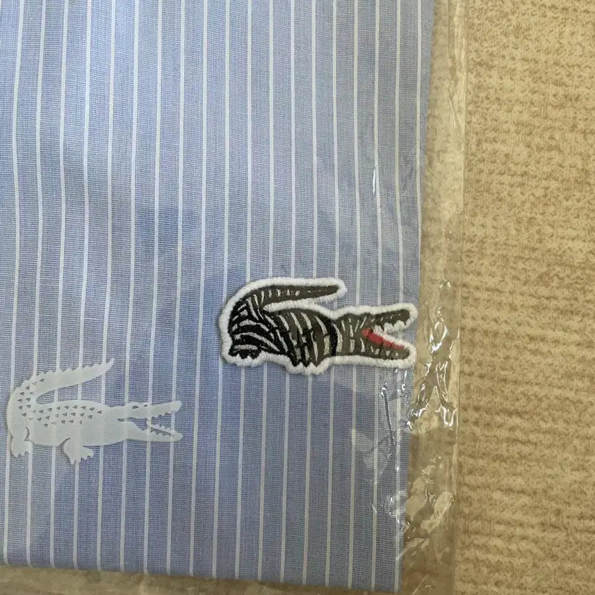 [BUNJANG] Lacoste x National Geographic Striped Shirt / 새상품) 라코스테 X 내셔널지오그래픽 스트라이프 셔츠