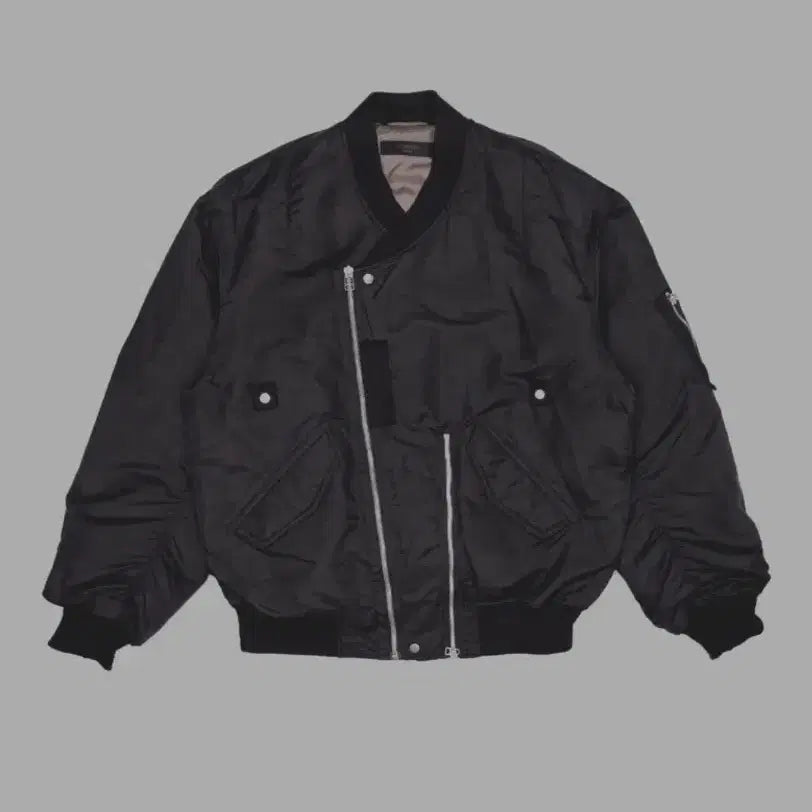 [BUNJANG] Songzio Asymmetric Zip MA-1 Jacket / 송지오 어시메트릭 짚 마원 105