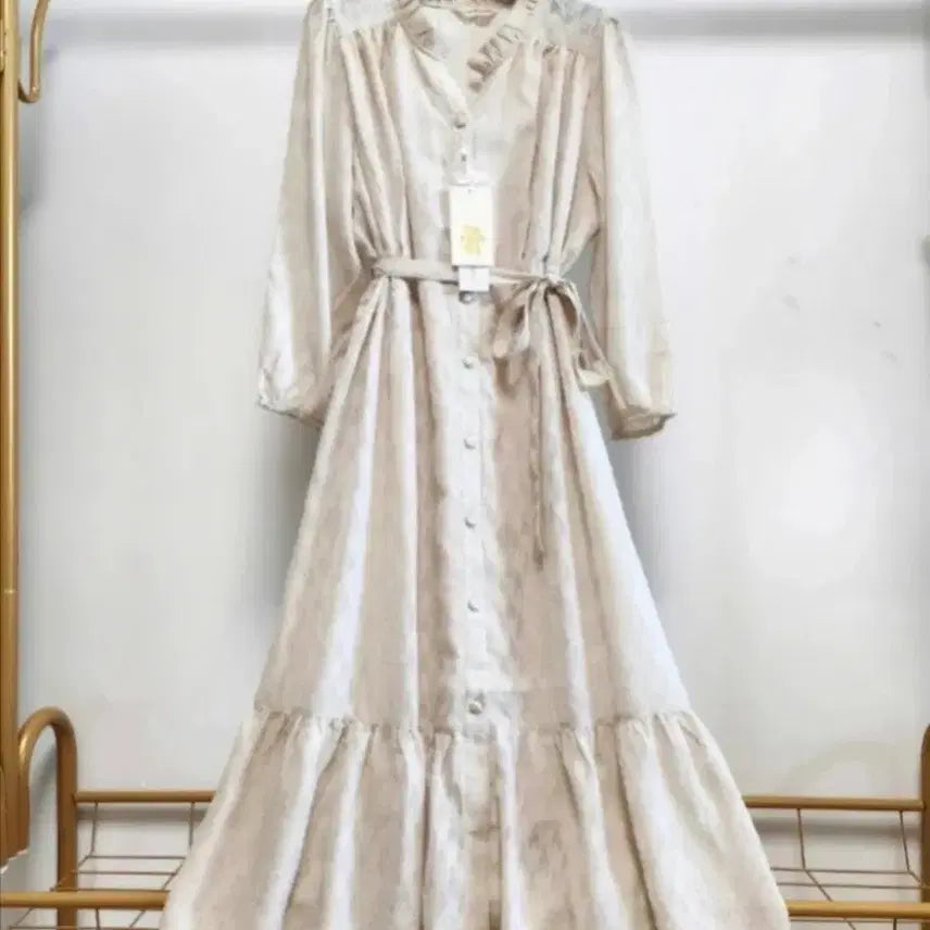 [BUNJANG] Cacharel Chiffon Long Dress / 까사렐 쉬폰롱원피스55,77사이즈(새상품)