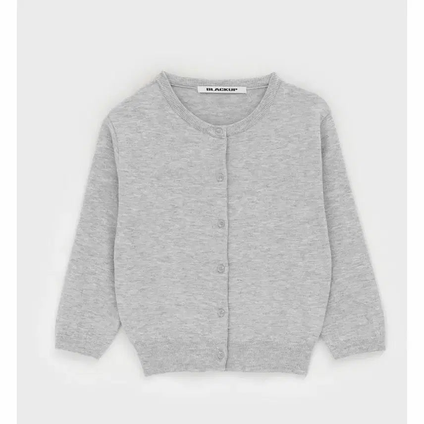 [BUNJANG] Black Up Soft Round 7/10 Sleeve Knit Cardigan (Melange Gray) / [새상품] 블랙업 부드리 라운드 7부 니트 가디건 (멜란지그레이)