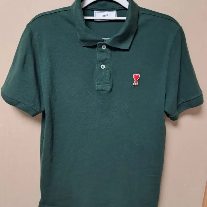 [SOLD OUT] 아미 하트 로고 카라티 그린 M(95)