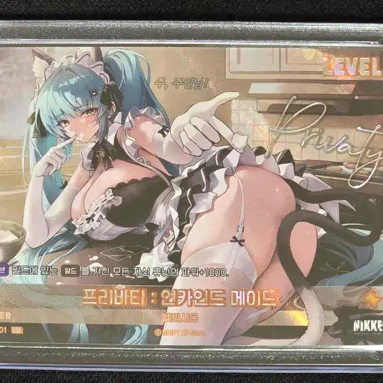 [BUNJANG] Niki Nibel Arena SB01 Privaty Leader Signed Card SBL / 니케 니벨아레나 SB01 프리바티 리더 싸인 카드 Sbl