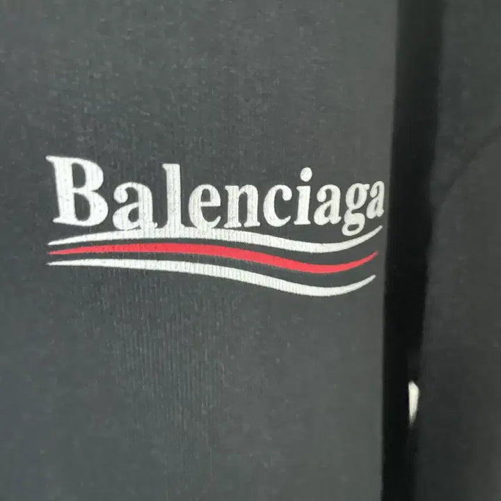 [BUNJANG] Balenciaga Political Wave Logo Sweatshirt Black L / [새상품급/L] 발렌시아가 폴리티컬 웨이브로고 맨투맨
