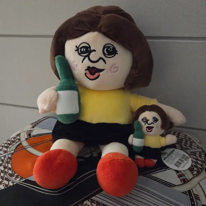 [BUNJANG] Bread &amp; Friends Okji Crossbody Bag Plush Set (Medium/Large) / 빵빵이 옥지 크로스백 중대형 인형 세트
