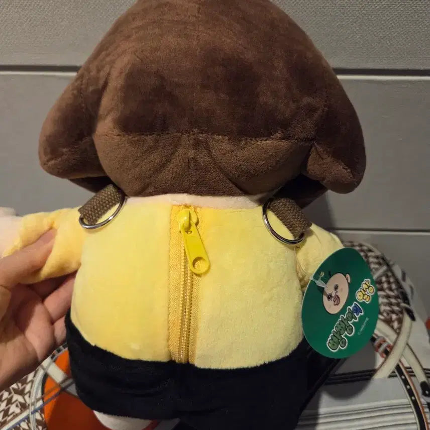 [BUNJANG] Bread &amp; Friends Okji Crossbody Bag Plush Set (Medium/Large) / 빵빵이 옥지 크로스백 중대형 인형 세트