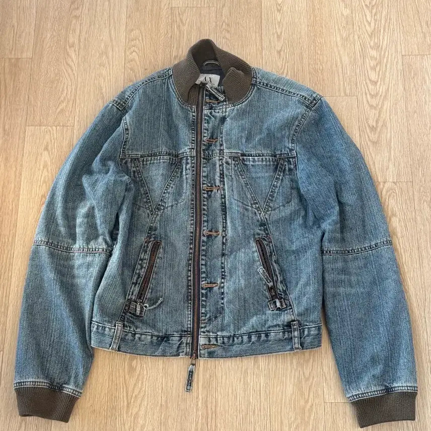 [BUNJANG] Armani Exchange Denim Blouson Jacket / [M] 알마니 익스체인지 데님 블루종 자켓
