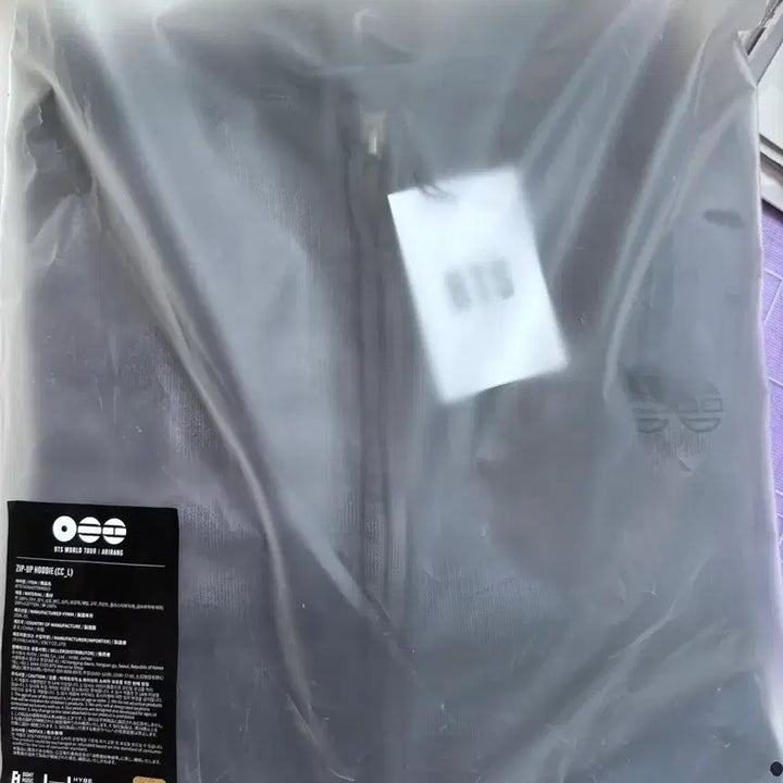 [BUNJANG] BTS Zip-Up Hoodie Charcoal / BTS 방탄소년단 집업 후디 짚업 후드 차콜 S M L
