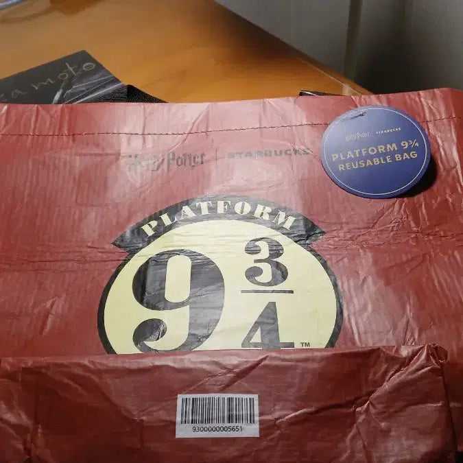 [BUNJANG] Starbucks Harry Potter 9 3/4 Reusable Bag / 스타벅스 해리포터 팝업 카드, 9와 4분의 3 리유저블백