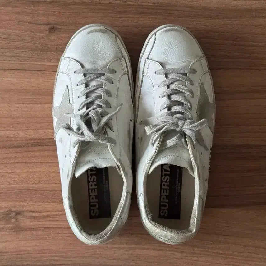[BUNJANG] Golden Goose Superstar White Silver Tab Sneakers (EU 40) / 골든구스 슈퍼스타 화이트 실버탭 (EU 40)