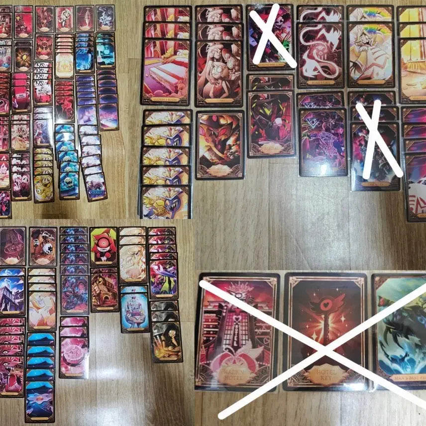 [BUNJANG] Hasbeen Hotel Trading Card Bundle Set + Level Up Acrylic Stand / 해즈빈호텔 트레이딩 카드 일괄+레벨업 아크릴 스탠드덤