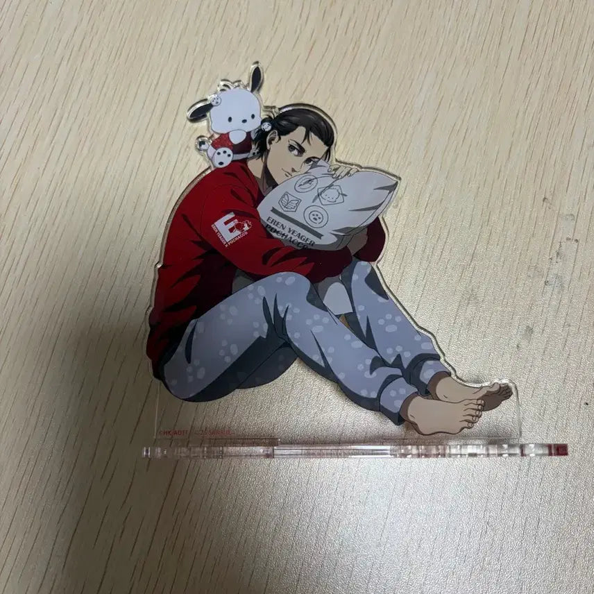 [BUNJANG] Attack on Titan Eren x Pochacco Collaboration Acrylic Stand (Unsealed, Unused) / (개봉.미사용) 진격의거인 에렌. 포차코 콜라보 아크릴스탠드