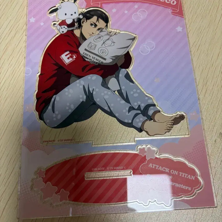 [BUNJANG] Attack on Titan Eren x Pochacco Collaboration Acrylic Stand (Unsealed, Unused) / (개봉.미사용) 진격의거인 에렌. 포차코 콜라보 아크릴스탠드