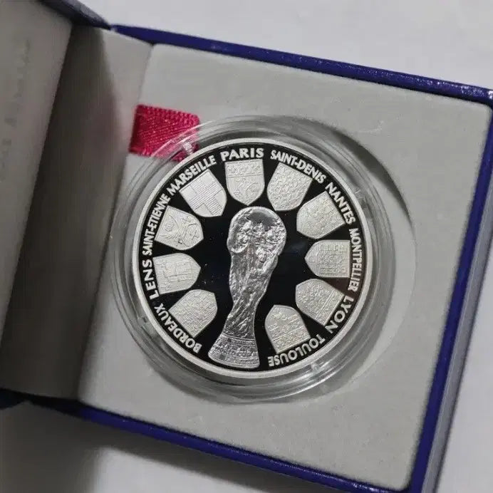 [BUNJANG] 1998 France World Cup Commemorative Coin 10 Franc Silver Coin / 1998 프랑스 월드컵 기념주화 10프랑 은화